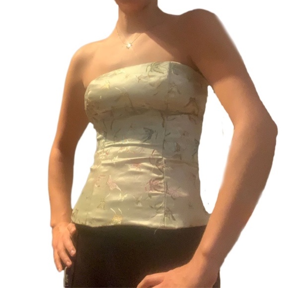 Delfin vintage Silk, Flare out Butterfly Bustier - Picture 2 of 9
